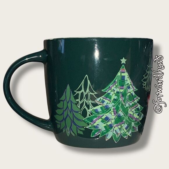 18 oz Starbucks Dark Green Ceramic Mug - Picture 7 of 8